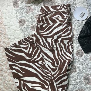 PRINCESS POLLY SIZE 4 Wyoming straight jean brown & white NWT